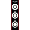 Hidden Desire Lot de 3 Cockrings Silicone Heavy C-Ring Noirs